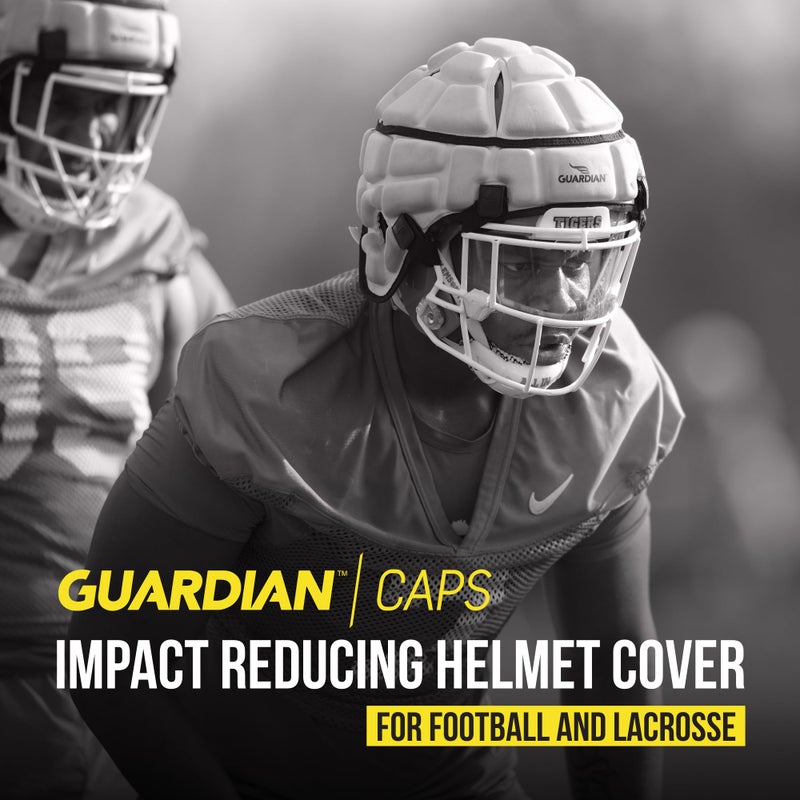 Guardian Cap - Soft-Shell Helmet Cover for Football and Lacrosse - Reduces Impact and Protects Helmets - One Size Fits All for Youth  High School and College Programs - Red - Image 2